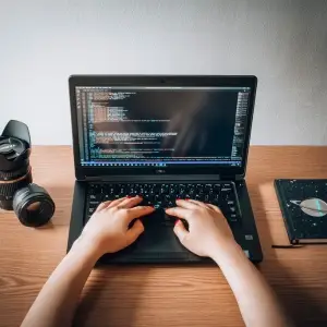 Programming code on a screen